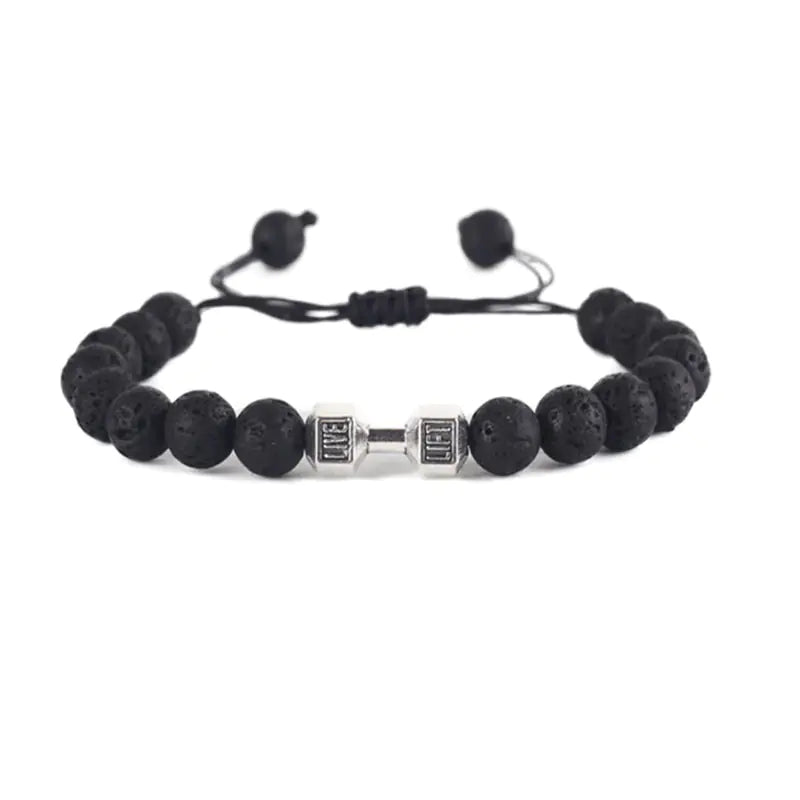 Dumbbell Bracelet Adjustable Hand-woven