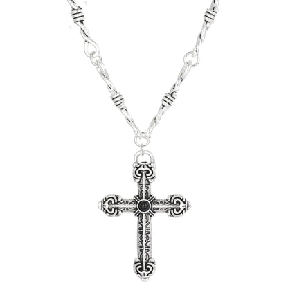 Gothic Silver Chain Necklace