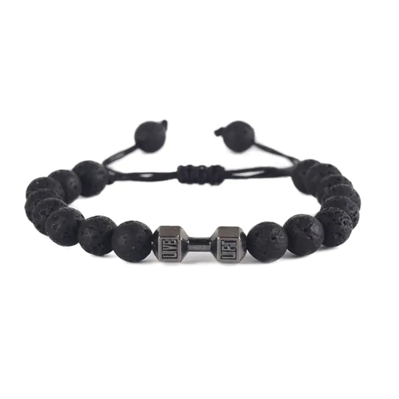 Dumbbell Bracelet Adjustable Hand-woven